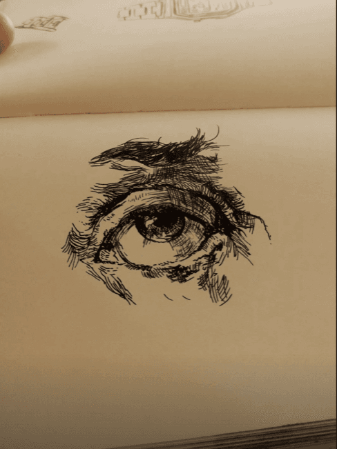 eye sketch - pen